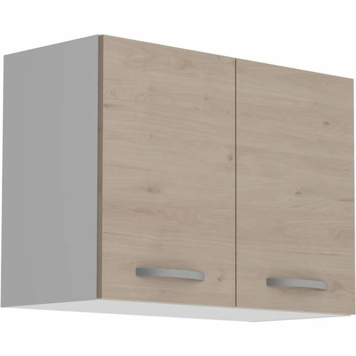 Oslo Meuble haut 2 portes Chêne Jackson L 80 x P 36 x H 58 cm Oslo Meuble haut 2 portes Chêne Jackson L 80 x P 36 x H 58 cm