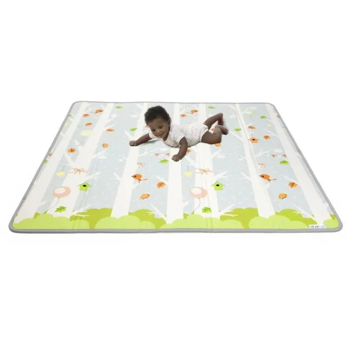 Chicco Tapis d'éveil Maxi 2 en 1 - Espace de jeu sécurisé 200 x 180 cm avec graphiques joyeux et animaux