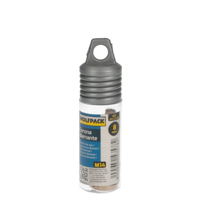 WOLFPACK LINEA PROFESIONAL Corona Diamante M14 Ø 8 mm