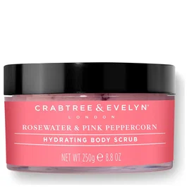 Crabtree & Evelyn Rosewater & Pink Peppercorn Gommage corporel hydratant, 220 g