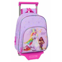 Cartable à roulettes Unicorn Academy Lila 28 x 34 x 10 cm