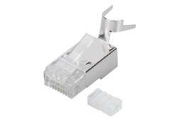 Digitus Connecteur Modulaire RJ45 CAT 6A Blindé 8P8C pour Câble Solide AWG 22-23, Certifié 10GBASE-T