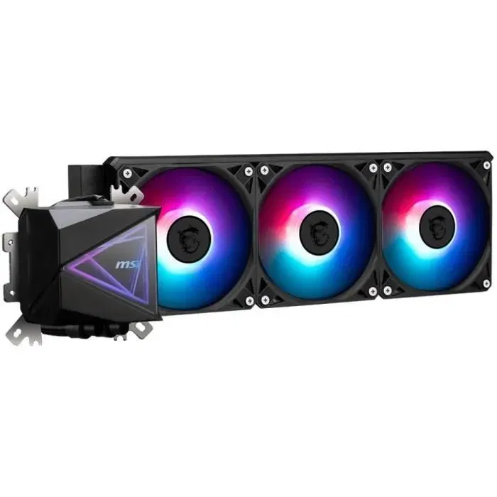 MSI MAG CORELIQUID I360 Refroidisseur de liquide tout-en-un ARGB pour PC, Ventilateurs de 120 mm, Noir - Réf: 306-7ZW8A11-C24