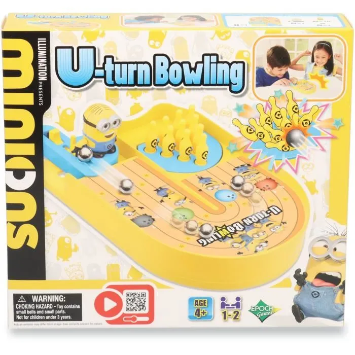 Epoch Games Minions U-turn Bowling - Jeu de Bowling Action Réflexe pour Enfants dès 4 Ans Epoch Games Minions U-turn Bowling - Jeu de Bowling Action Réflexe pour Enfants dès 4 Ans