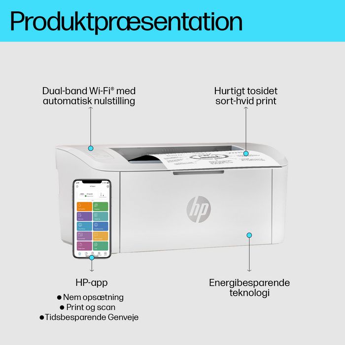 HP Imprimante laser mono M110w compacte WiFi - Jusqu'à 20 ppm, impression professionnelle HP Imprimante laser mono M110w compacte WiFi - Jusqu'à 20 ppm, impression professionnelle