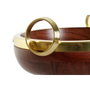 Home ESPRIT Saladier ESPRIT Marron Doré Aluminium Acacia 28 x 26 x 12 cm