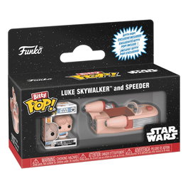 FUNKO Bitty POP! Rides Star Wars Luke Skywalker and Speeder