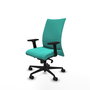Piqueras Y Crespo Chaise Albacete Confidente Turquoise avec Mécanisme Synchrone et Accoudoirs 2D