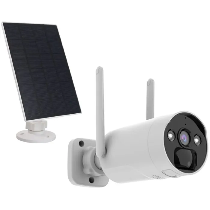 KYF - Caméra de sécurité 4MP ULTRA HD rechargeable avec panneau solaire - Éclairage LED 1600 lm et rotation motorisée - Compatible KIT écran 7' et enregistreur 4MP KYF - Caméra de sécurité 4MP ULTRA HD rechargeable avec panneau solaire - Éclairage LED 1600 lm et rotation motorisée - Compatible KIT écran 7' et enregistreur 4MP