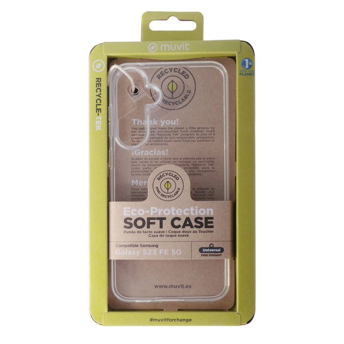 Protection pour téléphone portable Muvit for Change Galaxy S23 FE 5G Transparent Samsung Galaxy S23 Ultra