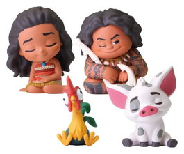 Takara Tomy Assortiment de 24 figurines Vaiana Twinchees Lil' Sleepers 5 cm