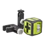 Ryobi RBCLLR1 Laser de projection croix rouge, portée 10 m, précision +/- 0,5 mm, livré avec pince de fixation et 2 piles pour alignement et nivellement