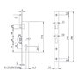 ISEO Serrure Iseo 741540 28mm Têtière chrome