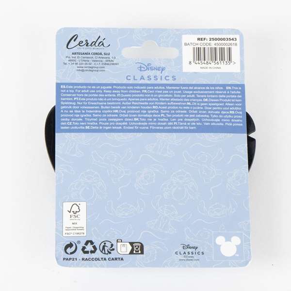 Cerdá Miroir Stitch - Miroir décoratif Stitch Disney - À partir de 36 mois - Couleur Bleue
