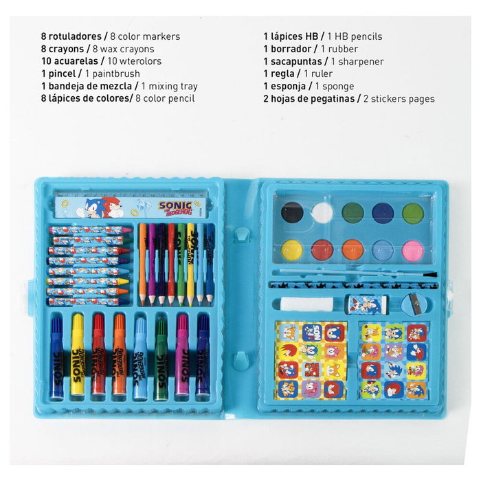 Cerdá Set Coloreable Caja Sonic 26.7 X 45.3 X 3.0 Cm Cerdá Set Coloreable Caja Sonic 26.7 X 45.3 X 3.0 Cm