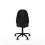 Chaise Algarra Contact permament de base Tissu Noir Structure polyamide noire Sans accoudoirs Sans appui-tête Roulettes autofreinées