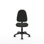 Chaise Algarra Contact permament de base Tissu Noir Structure polyamide noire Sans accoudoirs Sans appui-tête Roulettes autofreinées