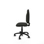 Chaise Algarra Contact permament de base Tissu Noir Structure polyamide noire Sans accoudoirs Sans appui-tête Roulettes autofreinées