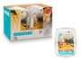 Leknes Boîte hermétique compartimentée blanche 3,3L 27x10x20 cm en plastique (Set de 12)