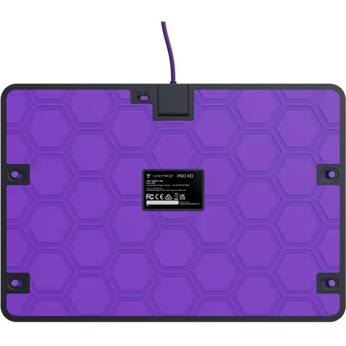 Victrix Pro KO Leverless Fight Stick - Manette de combat sans levier officielle PlayStation - Compatible PS5, PS4, Windows 10/11 - Gris