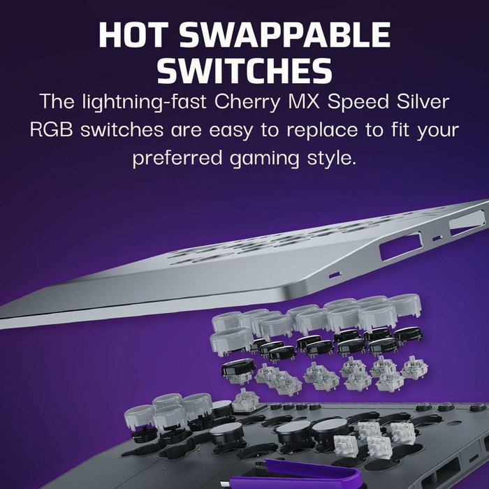 Turtle Beach Victrix Pro KO Leverless Fight Stick - Gris