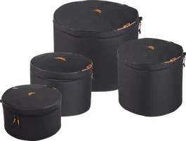 Tobago Kit de housses pour batterie Jazz 12'' 14'' 18'' / 14 x 5,5''