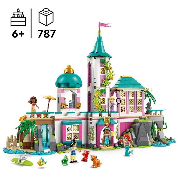Lego 43267 Château des Princesses Disney et Animaux Royaux - Set de Construction - À Partir de 6 Ans