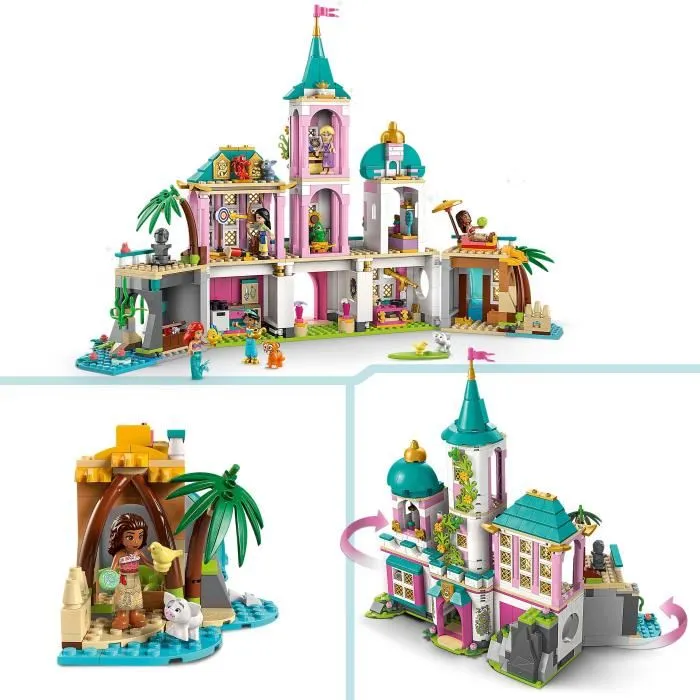 Lego 43267 Château des Princesses Disney et Animaux Royaux - Set de Construction - À Partir de 6 Ans