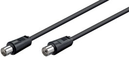 MicroConnect Câble Coaxial M-F 1,5 m Noir 75 Ohm