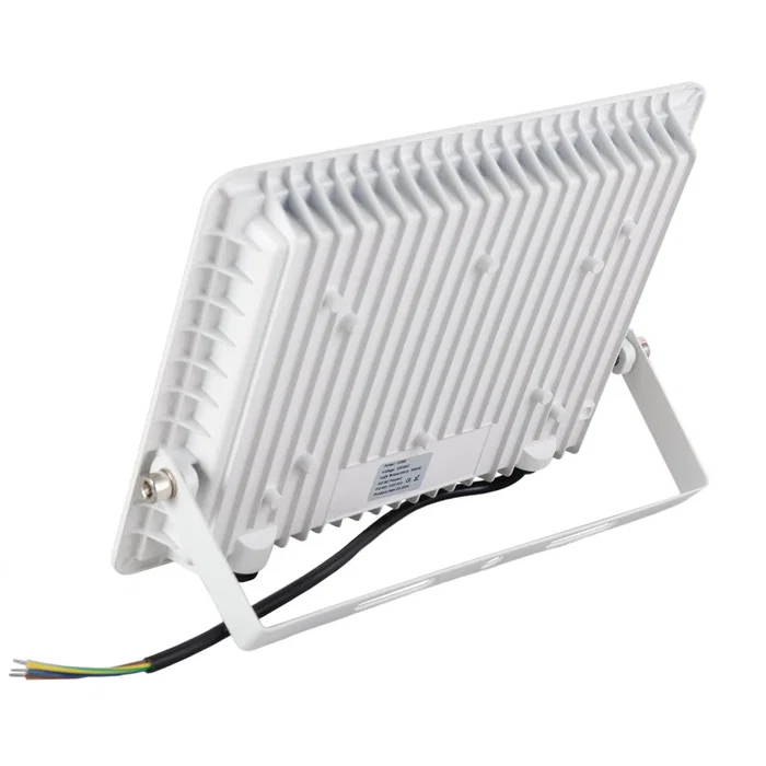 Projecteur LED extérieur 100W 8000 Lumen IP66 Blanc Réglable 6000K 60000H, pour murs, pergolas, jardins et usage industriel