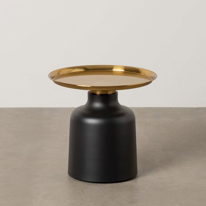 BigBuy Home Table d'appoint Noir et Doré