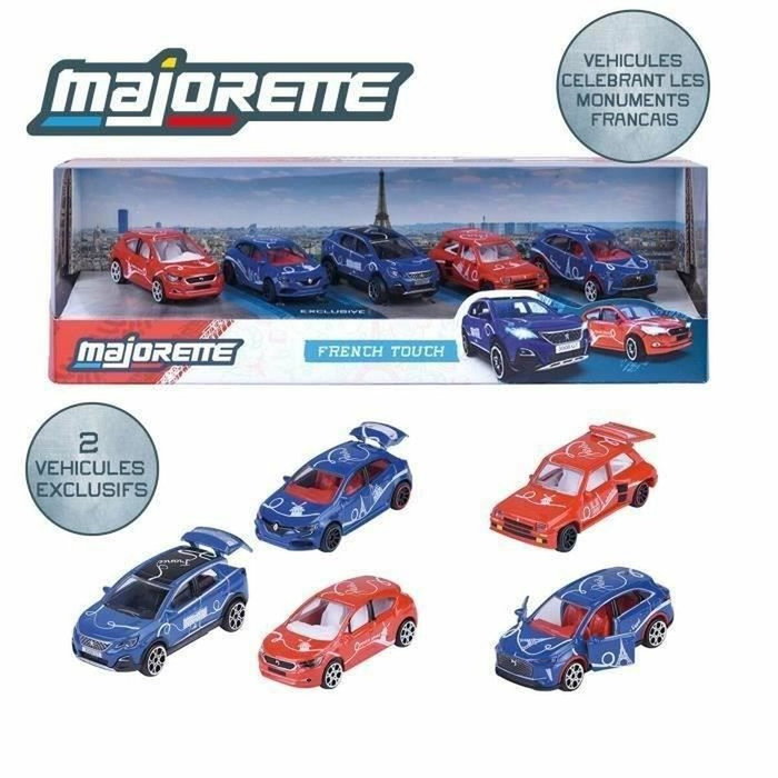 Majorette Coffret Cadeau French Touch 5 Véhicules - Modèles français et monuments de Paris avec 2 exclusifs - Échelle 1/64e Majorette Coffret Cadeau French Touch 5 Véhicules - Modèles français et monuments de Paris avec 2 exclusifs - Échelle 1/64e