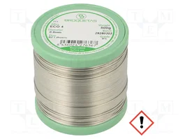 BROQUETAS Fil à souder sans plomb Sn96,5Ag3Cu0,5 0,8mm 500g