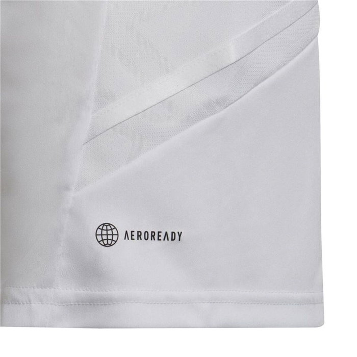 Maillot de Football à Manches Courtes pour Enfants Adidas Con22 Y Blanc