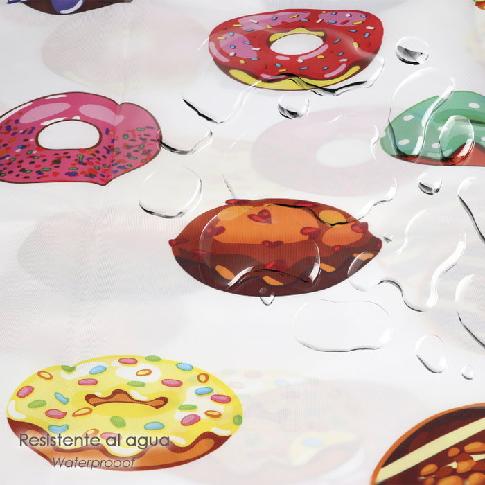 ORYX Rideau de douche Donuts 180x200cm imperméable