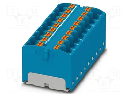 PHOENIX CONTACT PTFIX 18X4 BU Connecteur pour rail bleu