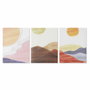 DKD Home Decor Toile Bois MDF 30 x 1,8 x 40 cm (3 Pièces)