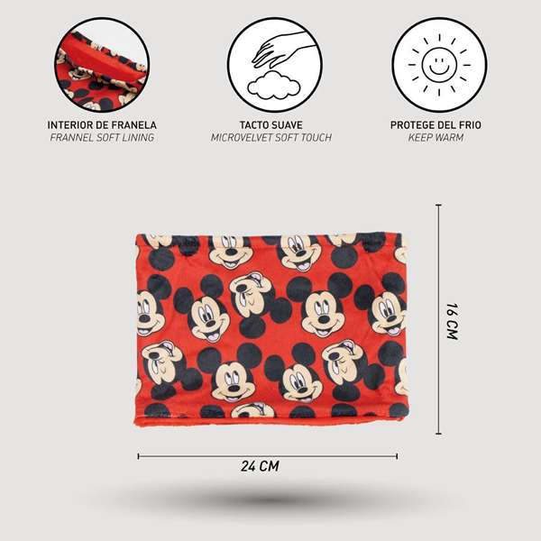 Cerdá T2S:S Foulard de cou Mickey Mouse pour enfant à partir de 3 ans - Rouge Cerdá T2S:S Foulard de cou Mickey Mouse pour enfant à partir de 3 ans - Rouge