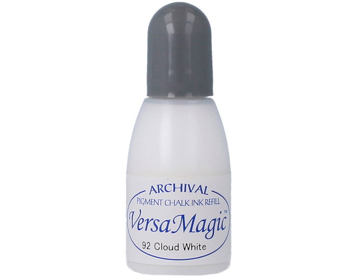 Tsukineko VERSAMAGIC encre de recharge blanc nuage effet craie 20ml Tsukineko VERSAMAGIC encre de recharge blanc nuage effet craie 20ml