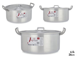 Kinvara Casserole Aluminium 26 cm 6,5 L Argenté (Set de 6)