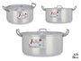 Kinvara Casserole Aluminium 26 cm 6,5 L Argenté (Set de 6)