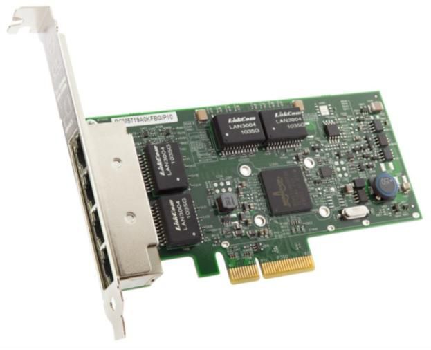 Broadcom BCM5719 Carte réseau PCIe Gigabit Ethernet 4 ports RJ-45 avec Wake-on-LAN et Virtualisation (NetQueue, VMQ) Broadcom BCM5719 Carte réseau PCIe Gigabit Ethernet 4 ports RJ-45 avec Wake-on-LAN et Virtualisation (NetQueue, VMQ)