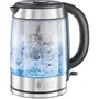 Russell Hobbs 20760-57 Bouilloire filtrante en verre Clarity 1L avec cartouche Brita maxtra incluse - Illumination bleue, filtre lavable