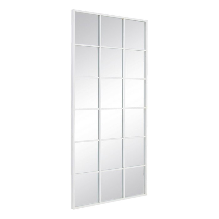 BigBuy Home Miroir mural Blanc Vertical Fenêtre 90 x 3 x 180 cm
