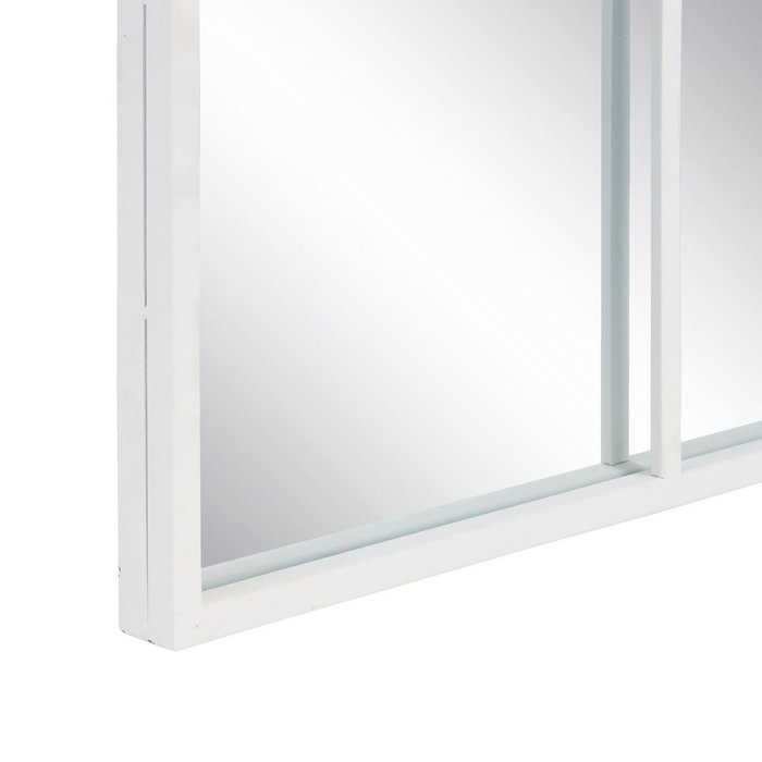 BigBuy Home Miroir mural Blanc Vertical Fenêtre 90 x 3 x 180 cm