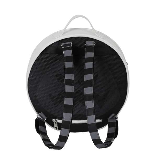 Disney Pesadilla Antes de Navidad Mochila Ronde avec motif crâne et os, blanc, PVC, 25x25x9 cm