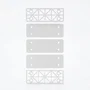 Abus Verrou de porte haute sécurité VP12R CB 45 W blanc à bouton 12 goupilles