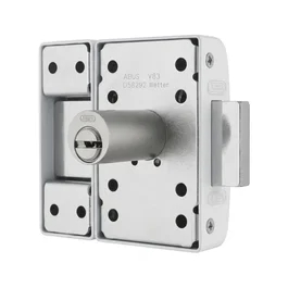 Abus Verrou de porte haute sécurité VP12R CB 45 W blanc à bouton 12 goupilles