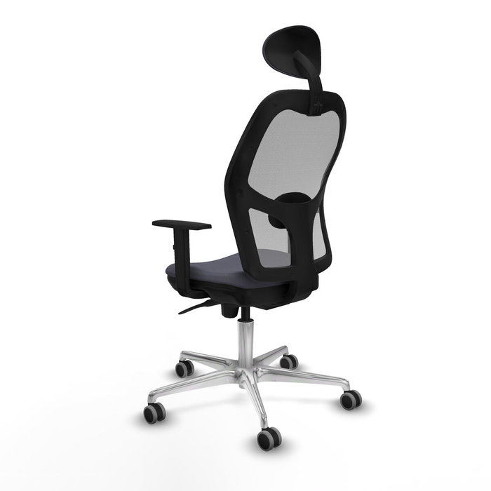 Piqueras y Crespo Chaise de Bureau avec Appui-tête 1D086G1 Gris foncé Piqueras y Crespo Chaise de Bureau avec Appui-tête 1D086G1 Gris foncé