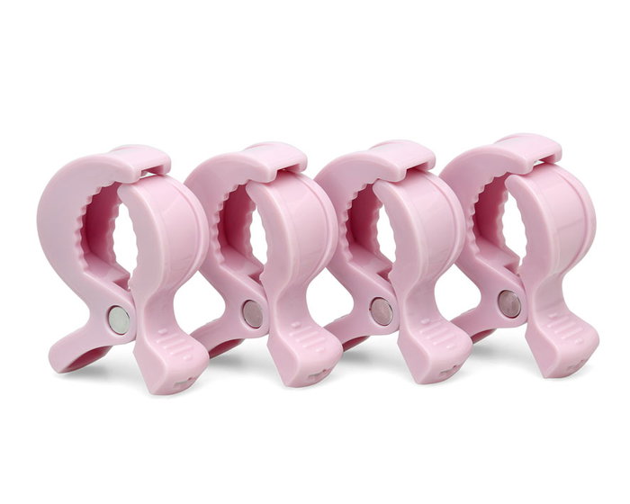 KioKids Pinces pour Mousselines Rose (Pack de 4)
